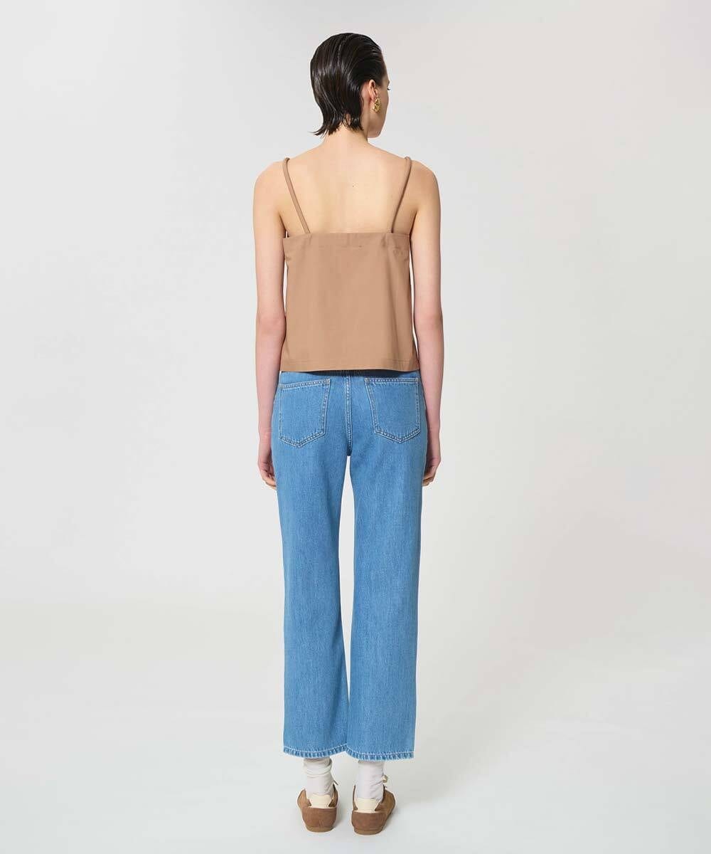 VZBGD19300 TARA JARMON(タラ ジャーモン) ポプリンキャミブラウス ハニーベージュ