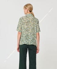 VZBGD20390 TARA JARMON(タラ ジャーモン) デイジーガーデンプリントブラウス グリーン