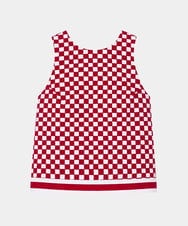 VZBGD24390 TARA JARMON(タラ ジャーモン) ダミエキャンバスブラウス レッド