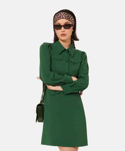 VZEAC14480 TARA JARMON クレープドレス