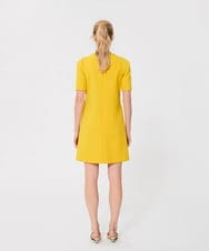 VZEAD01490 TARA JARMON(タラ ジャーモン) ダブルクロスドレス イエロー