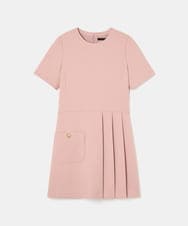 VZEAD15580 TARA JARMON(タラ ジャーモン) ヘビークレープドレス ピンク