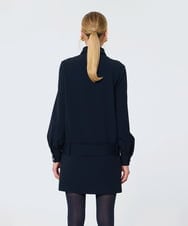 VZEAD16550 TARA JARMON(タラ ジャーモン) ヘビークレープドレス ネイビー