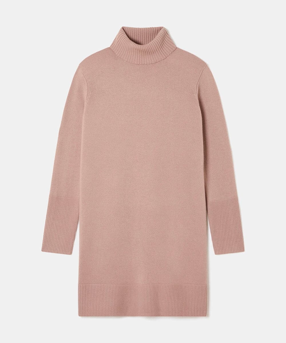 VZEAD19450 TARA JARMON(タラ ジャーモン) メリノアルパカニットドレス ピンク