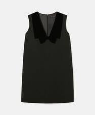 VZEAD20610 TARA JARMON(タラ ジャーモン) ヘビークレープドレス ブラック