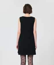 VZEAD22550 TARA JARMON(タラ ジャーモン) ヘビークレープドレス ブラック