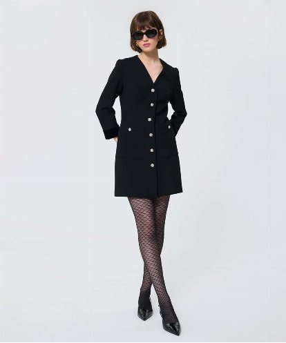 VZEAD23630 TARA JARMON ヘビークレープドレス