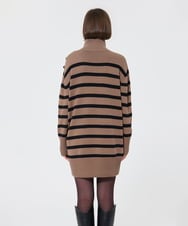 VZEAD24480 TARA JARMON(タラ ジャーモン) ミックスコンパクトニットドレス ベージュ