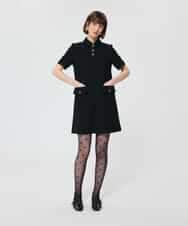 VZEAD25610 TARA JARMON(タラ ジャーモン) ヘビークレープドレス ブラック