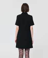 VZEAD25610 TARA JARMON(タラ ジャーモン) ヘビークレープドレス ブラック