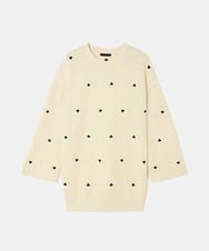 VZEAD27600 TARA JARMON(タラ ジャーモン) メリノウールニットドレス エクリュ