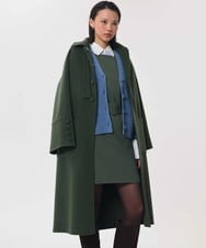 VZEAG08500 TARA JARMON(タラ ジャーモン) ミニマルラインダブルクロスドレス カーキ