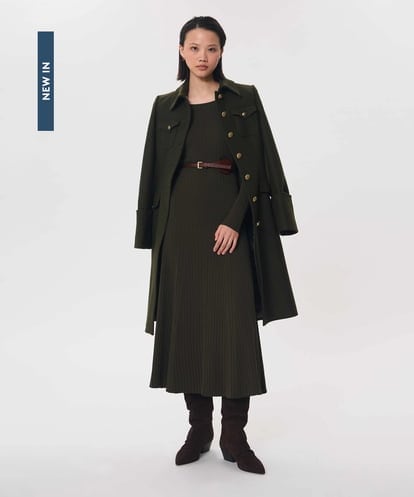 VZEAG23500 TARA JARMON ビスコースリブニットドレス