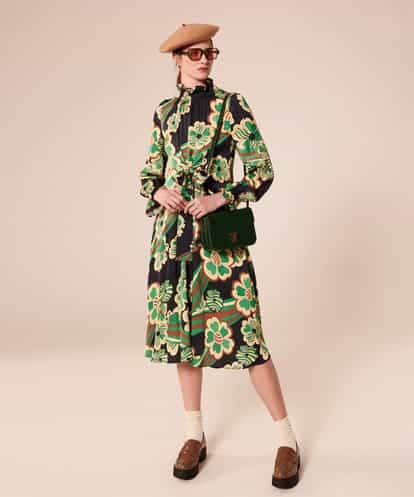 VZEAX16560 TARA JARMON Rainbow flower dress