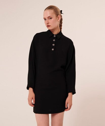 VZEAX23420 TARA JARMON Crepe dress