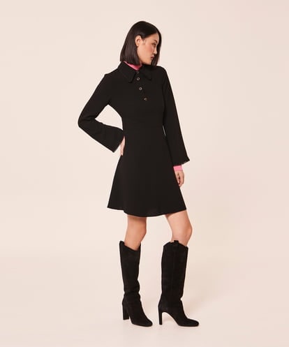 VZEAX24420 TARA JARMON Crepe dress