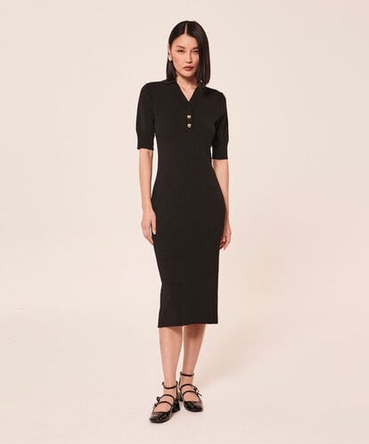 VZEAX44450 TARA JARMON Shiny viscose dress