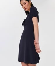 VZEGA04420 TARA JARMON(タラ ジャーモン) クレープドレス ミッドナイトブルー
