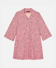 VZEGA11490 TARA JARMON(タラ ジャーモン) バンダナキャンバスドレス ローズウッド