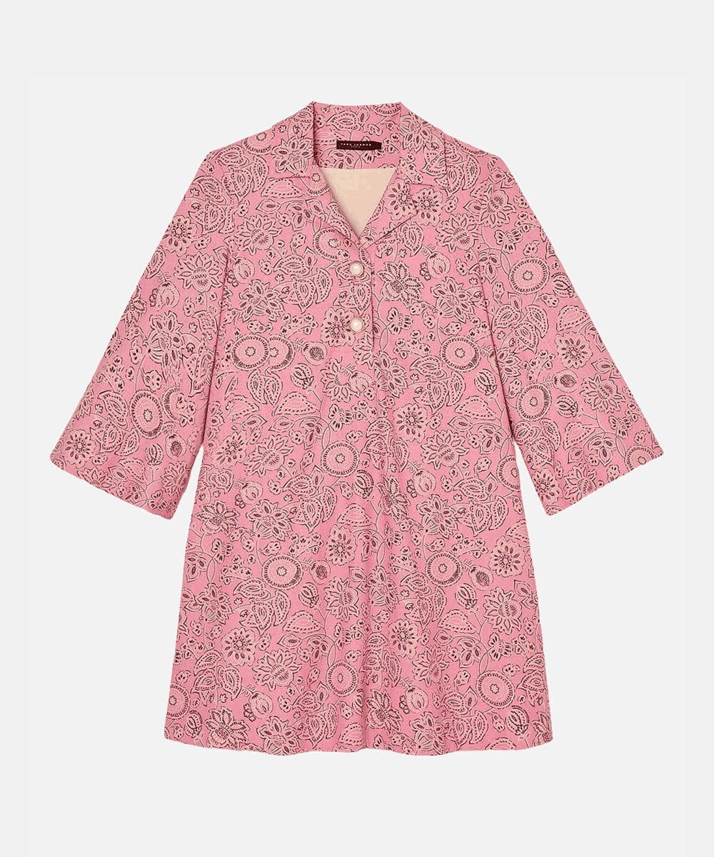 VZEGA11490 TARA JARMON(タラ ジャーモン) バンダナキャンバスドレス ローズウッド