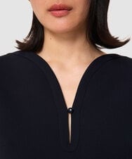 VZEGA36490 TARA JARMON(タラ ジャーモン) ダブルクロスドレス ミッドナイトブルー