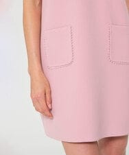 VZEGD01590 TARA JARMON(タラ ジャーモン) ダブルクロスドレス ピンク