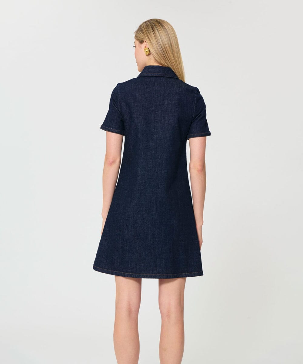 VZEGD04500 TARA JARMON(タラ ジャーモン) デニムドレス ネイビー