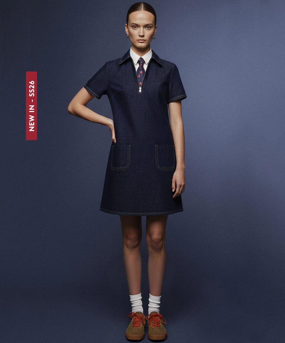 VZEGD04500 TARA JARMON(タラ ジャーモン) デニムドレス ネイビー