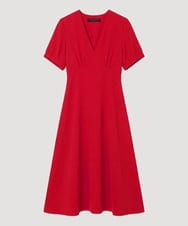VZEGD06500 TARA JARMON(タラ ジャーモン) クレープドレス レッド