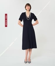 VZEGD06500 TARA JARMON(タラ ジャーモン) クレープドレス ネイビー