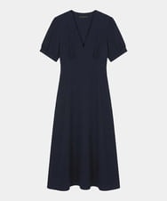 VZEGD06500 TARA JARMON(タラ ジャーモン) クレープドレス ネイビー