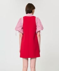 VZEGD07540 TARA JARMON(タラ ジャーモン) ダブルクロスドレス レッド