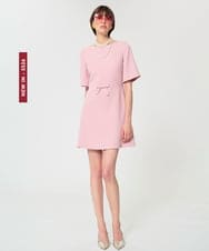 VZEGD09450 TARA JARMON(タラ ジャーモン) クレープドレス ピンク