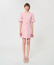 VZEGD09450 TARA JARMON(タラ ジャーモン) クレープドレス ピンク