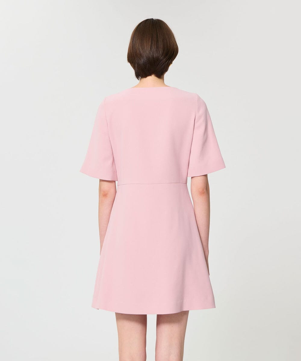 VZEGD09450 TARA JARMON(タラ ジャーモン) クレープドレス ピンク