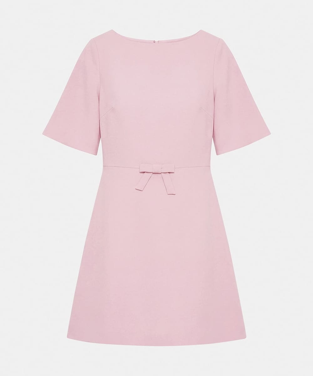 VZEGD09450 TARA JARMON(タラ ジャーモン) クレープドレス ピンク