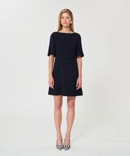 VZEGD09450 TARA JARMON(タラ ジャーモン) クレープドレス ミッドナイトブルー