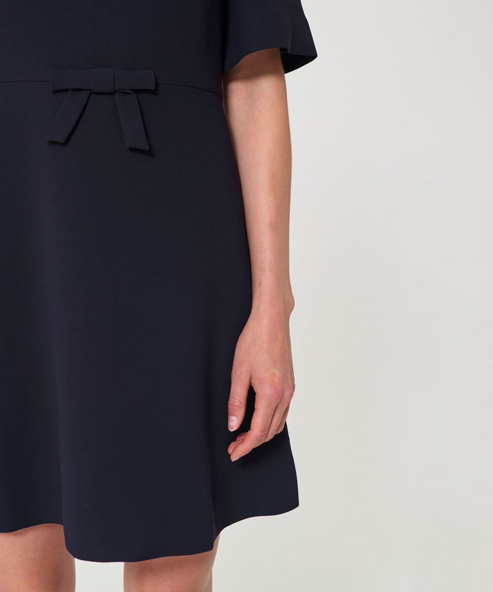 VZEGD09450 TARA JARMON(タラ ジャーモン) クレープドレス ミッドナイトブルー