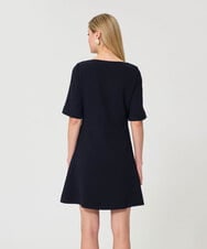 VZEGD09450 TARA JARMON(タラ ジャーモン) クレープドレス ミッドナイトブルー