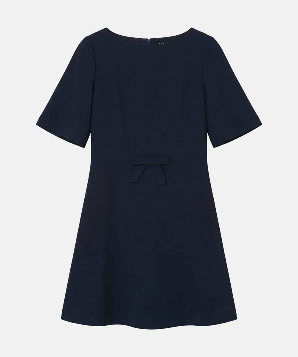 VZEGD09450 TARA JARMON(タラ ジャーモン) クレープドレス ミッドナイトブルー