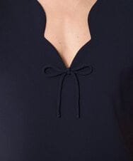 VZEGD10450 TARA JARMON(タラ ジャーモン) クレープドレス ミッドナイトブルー