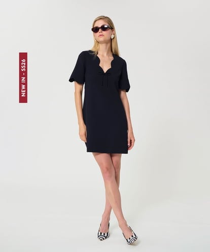 VZEGD10450 TARA JARMON クレープドレス