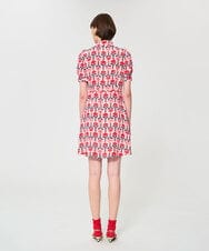 VZEGD11590 TARA JARMON(タラ ジャーモン) レトロブルームプリントドレス ピンク