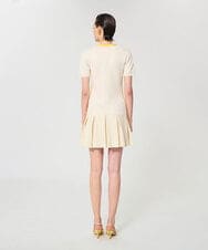 VZEGD13500 TARA JARMON(タラ ジャーモン) スマートピケニットドレス エクリュ