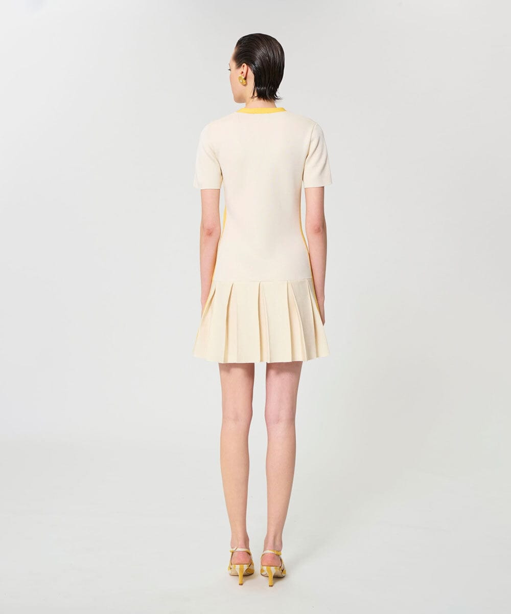 VZEGD13500 TARA JARMON(タラ ジャーモン) スマートピケニットドレス エクリュ