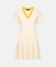 VZEGD13500 TARA JARMON(タラ ジャーモン) スマートピケニットドレス エクリュ