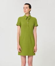 VZEGD15540 TARA JARMON(タラ ジャーモン) ダブルクロスドレス アップルグリーン