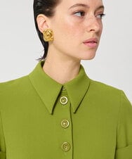 VZEGD15540 TARA JARMON(タラ ジャーモン) ダブルクロスドレス アップルグリーン