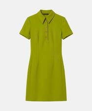 VZEGD15540 TARA JARMON(タラ ジャーモン) ダブルクロスドレス アップルグリーン