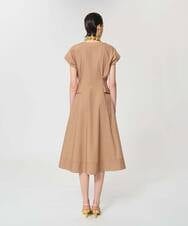 VZEGD18540 TARA JARMON(タラ ジャーモン) ポプリンドレス ハニーベージュ